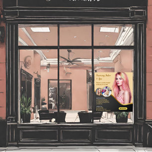 Customize Hair Salon Spa Cut Colour Tinting Window Cling