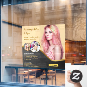 Customize Hair Salon Spa Cut Colour Tinting Window Cling