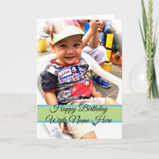 Customize Happy Birthday Card With Photograph