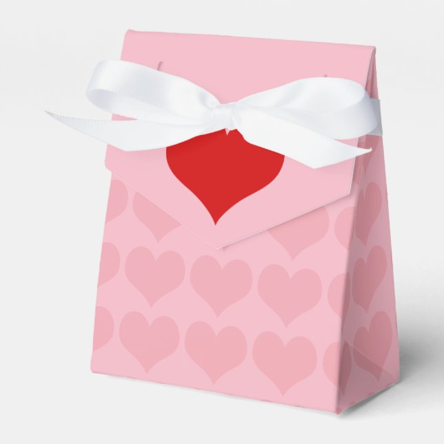 Customize, Heart of Love Favor Box (Front Side)