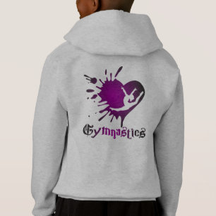 Customize Heart Splat Gymnastics Shirt Hoodie