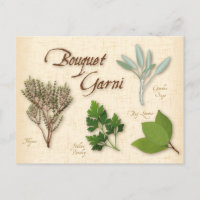 Customize Herb Bouquet Postcard