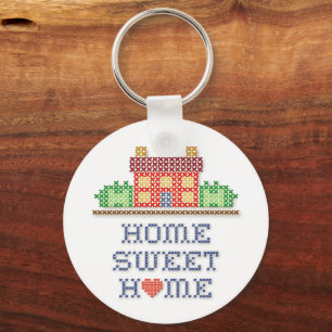 Customize Home Sweet Home Keychain