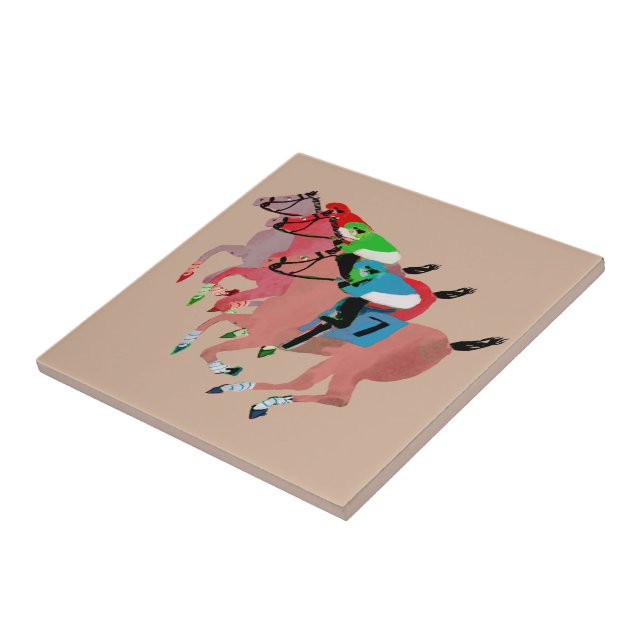 Customize Horse Racing  Design Tile (Side)