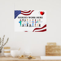 Customize Hospital Heroes Work Here Icon Staff