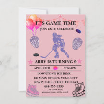 Customize Ice Hockey Birthday Theme 