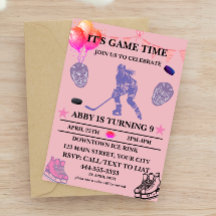 Customize Ice Hockey Birthday Theme 