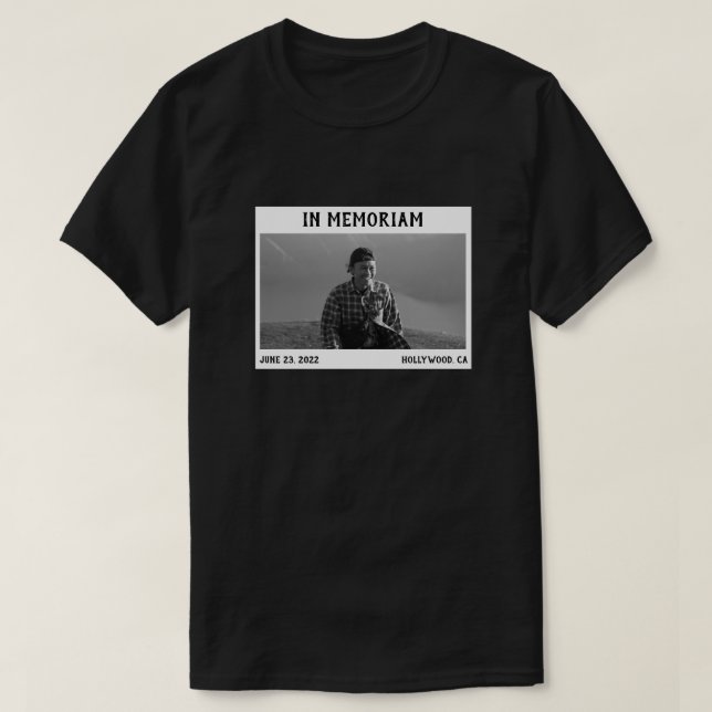 Customize Image In Memoriam T-Shirt (Design Front)
