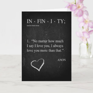 Customize INFINITY LOVE YOU MORE Valentine's Card