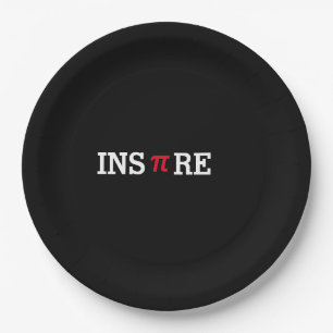 Customize Inspire Pi Day Mathematics Math Geek Paper Plate