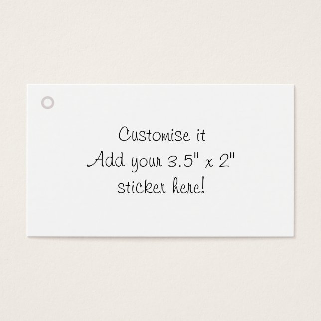 Customize it blank gift tag (Front)