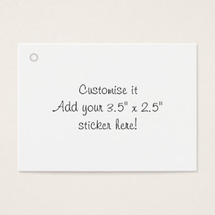 Customize it blank gift tag