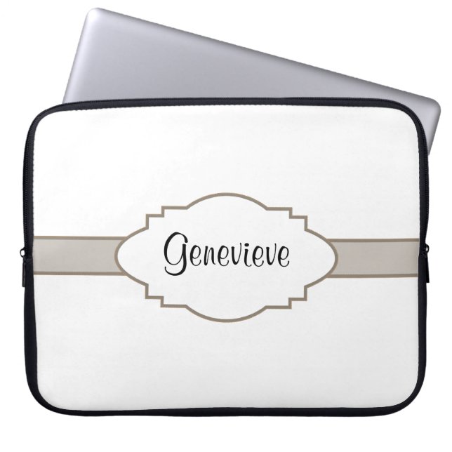 Customize It! Nameplate Laptop Sleeve (Front)