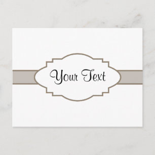 Customize It! Nameplate Postcard