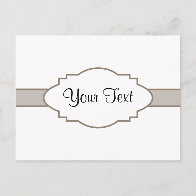 Customize It! Nameplate Postcard (Front)