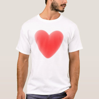 Customize It - Red 3D Heart T-Shirt