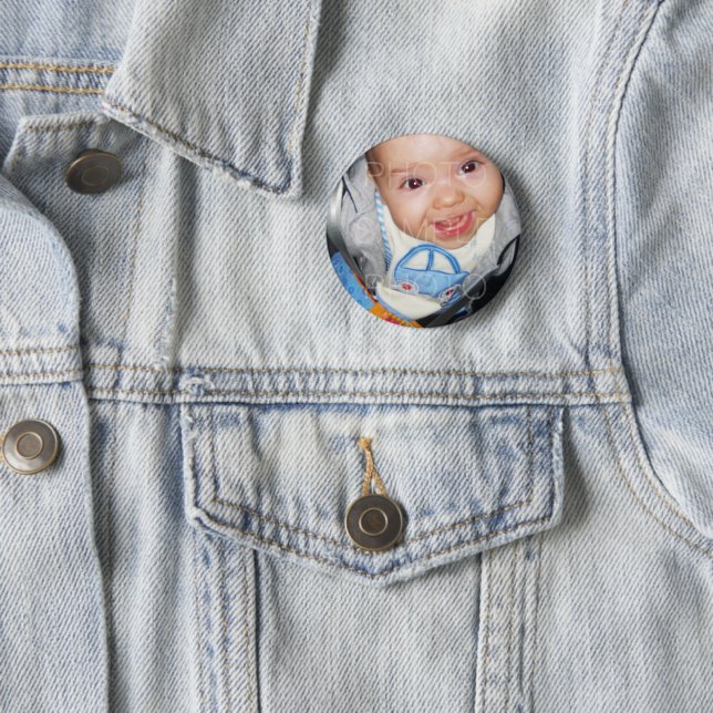 Customize it with Your photo 2 Inch Round Button (In Situ)