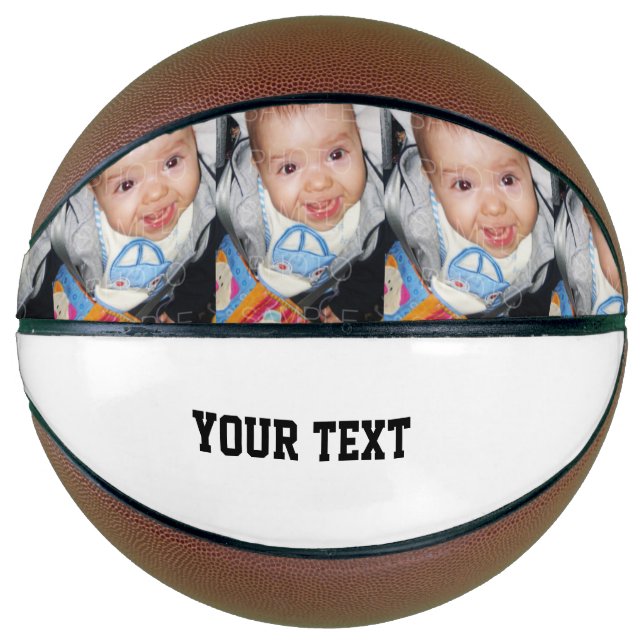 Customize it with Your photo and text Basketball (Front)