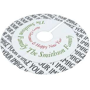Customize it with Your photo and text Tree Skirt