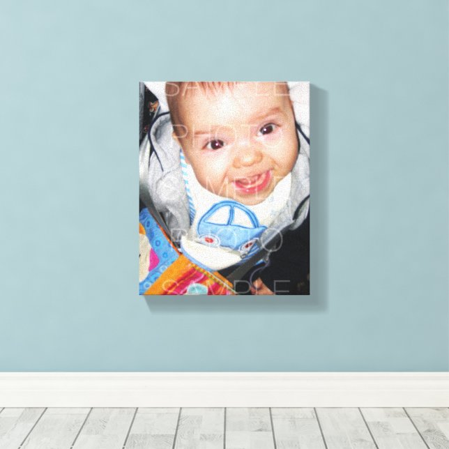 Customize it with Your photo Custom Canvas Print (Insitu(Wood Floor))