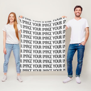 Customize it with Your photo Fleece Blanket
