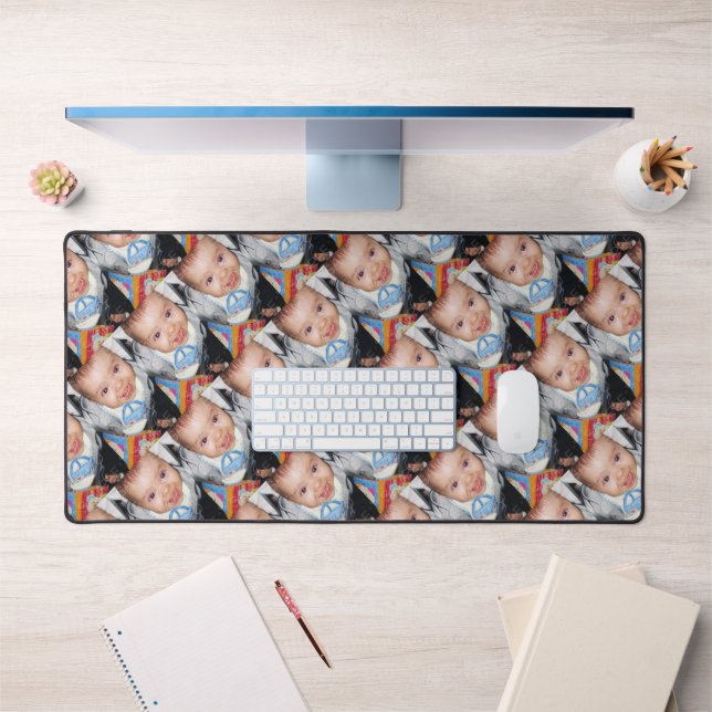 Customize it with Your photo pattern Desk Mat (Office 1)