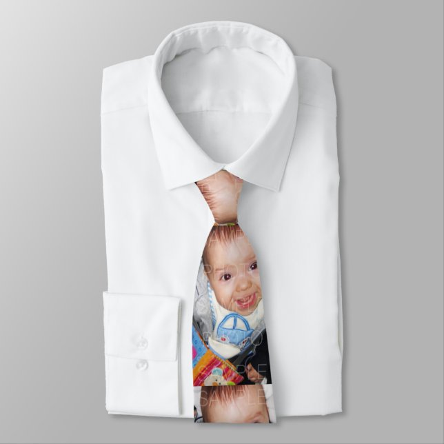 Customize it with Your photo pattern double sided Tie (Tied)