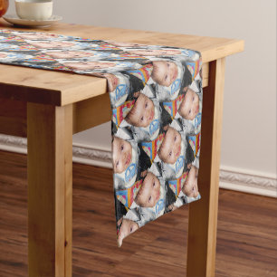 Customize it with Your photo pattern Long Table Runner