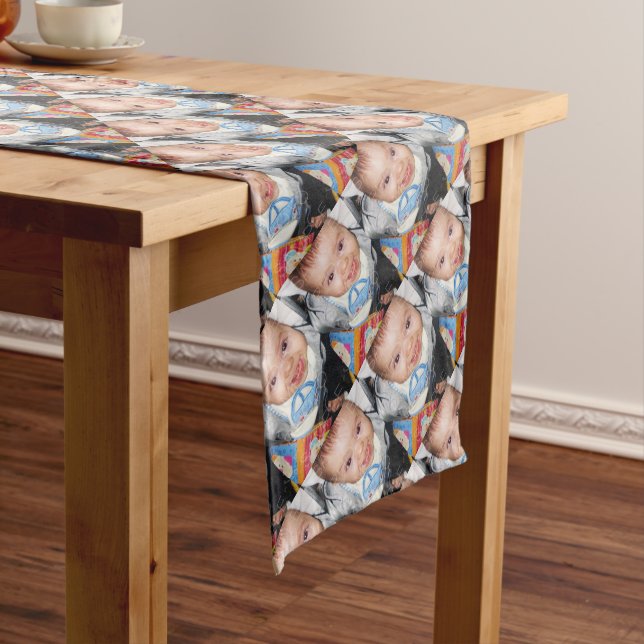 Customize it with Your photo pattern Long Table Runner (In Situ)