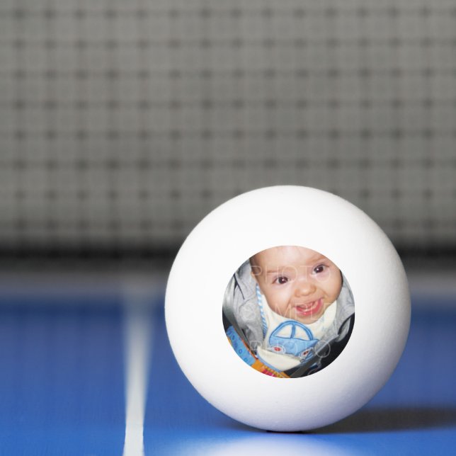 Customize it with Your photo text Ping Pong Ball (Net)