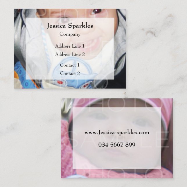 Customize it with Your photos Business Card (Front/Back)
