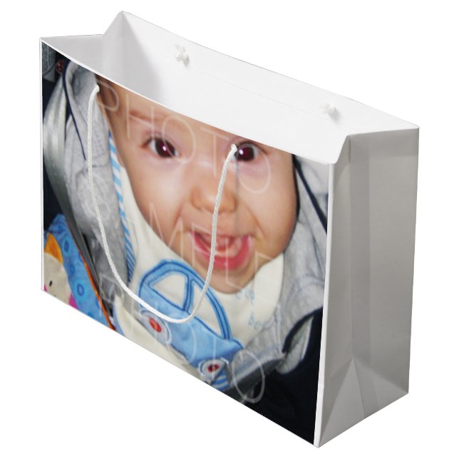 Customize it with Your photos Large Gift Bag (Front Angled)