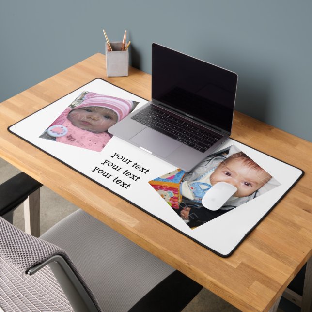 Customize it with Your photos Your text Desk Mat (Office 2)