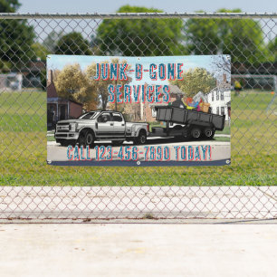 Customize Junk Trash Hauling Service Promotional Banner