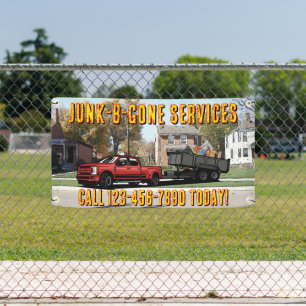 Customize Junk Trash Hauling Service Promotional Banner