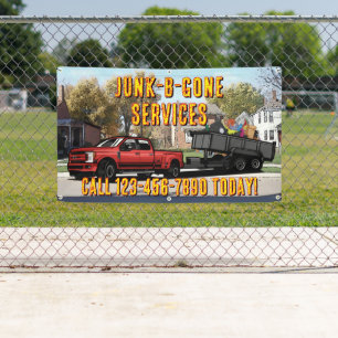 Customize Junk Trash Hauling Service Promotional Banner