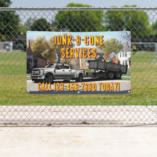 Customize Junk Trash Hauling Service Promotional Banner