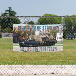 Customize Junk Trash Hauling Service Promotional Banner