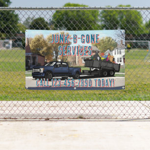 Customize Junk Trash Hauling Service Promotional Banner