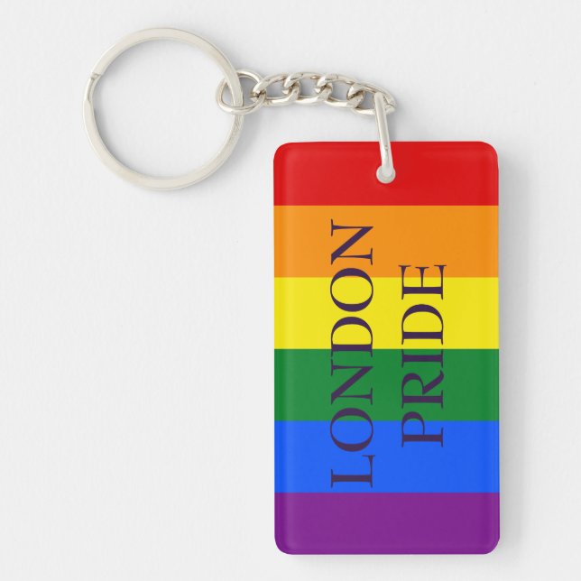 Customize Keyring - LGBT Flag (Front)