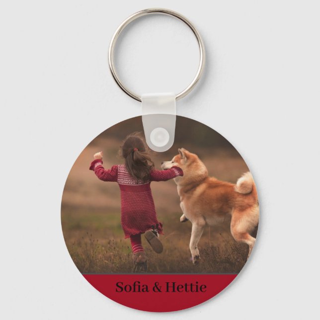 Customize Keyring - Your Photo and Name(s) (Front)