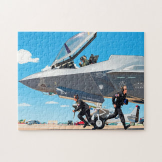 Customize Kids Pre Flight F-35 Lightning II Name Jigsaw Puzzle