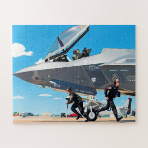 Customize Kids Pre Flight F-35 Lightning II Name Jigsaw Puzzle