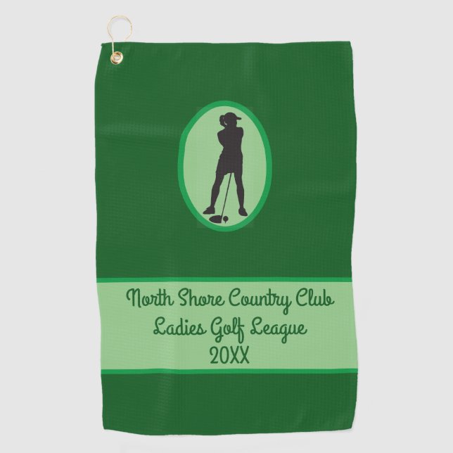 Customize Ladies League Golf Towel (Front)