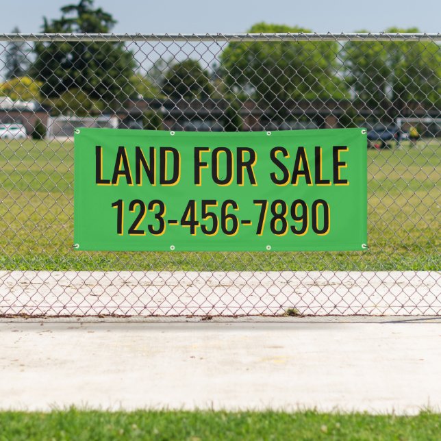 Customize Land For Sale or Lease Fence Line Banner (Insitu)