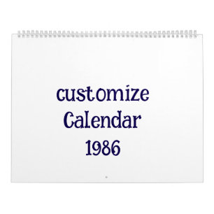 customize Large Calendar