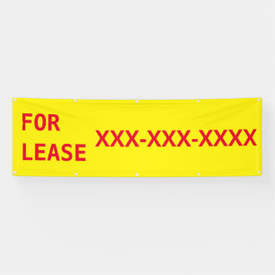 Customize Large For Lease Real Estate Banner