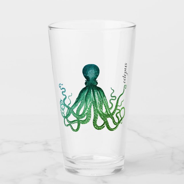 Customize Large Tumbler - Octopus Greenleaf (Front)