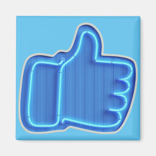Customize Like Neon Hand design Magnet