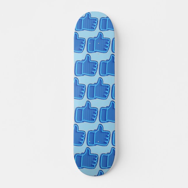 Customize Like Neon Hand design Skateboard (Front)